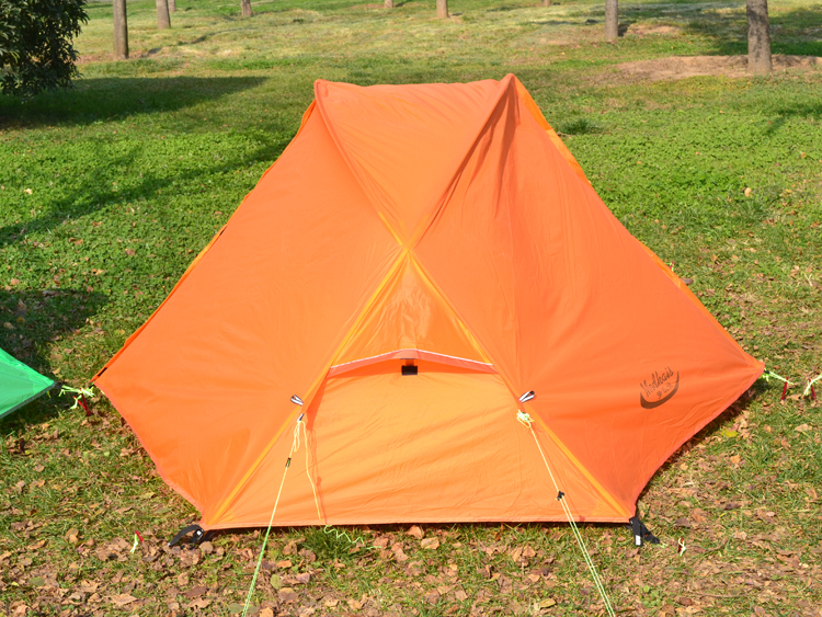 Cheap Goat Tents Ultralight Single Person 2 Door 20D Nylon Silicon Coated Waterproof Windproof Double Layer Two Doors Camping Tent Barraca Tienda   